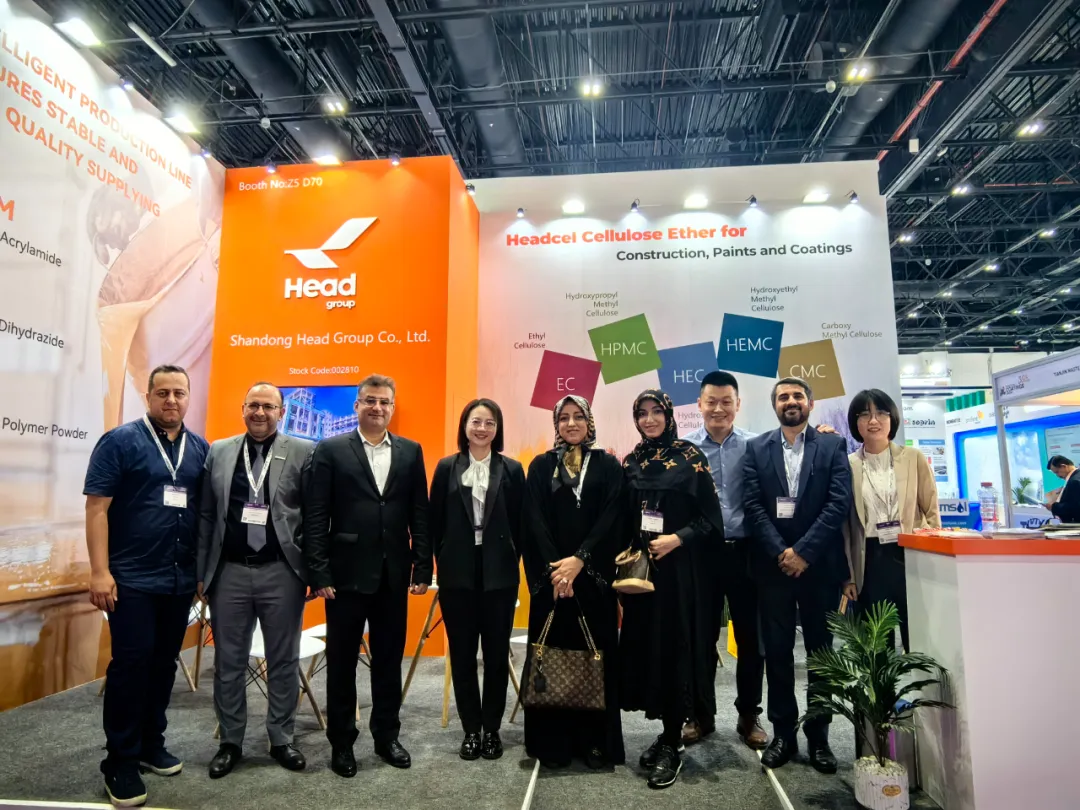 “展”出風(fēng)采！赫達(dá)集團(tuán)攜Headcel纖維素醚實(shí)力亮相2024中東涂料展！